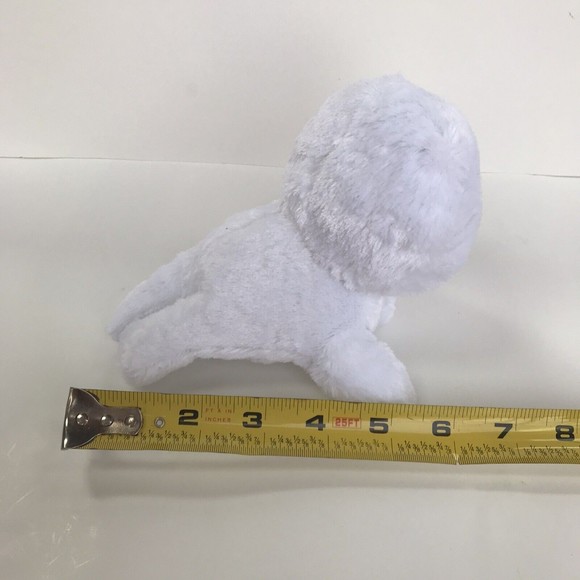 Wild Republic White Seal with Rainbow Hearts in Big Eyes Stuffed Animal Plush 6" - Picture 7 of 11